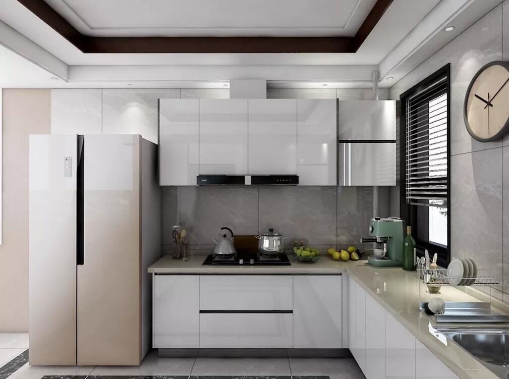 6款现代简约橱柜装修效果图 现代风格厨房设计