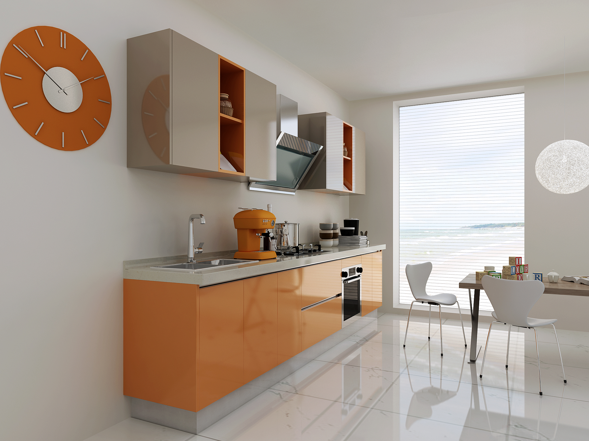 开放式厨房装修效果图5种现代风格供您选择