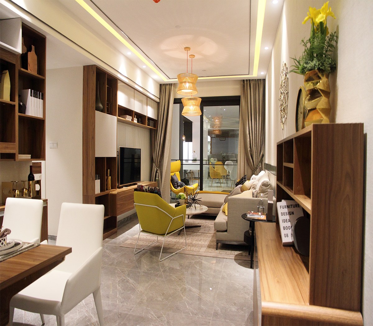 现代高级灰轻奢客餐厅|空间|室内设计|张美丽效果图 - 原创作品 - 站酷 (ZCOOL)