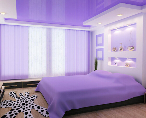 浅紫色房间装修效果图