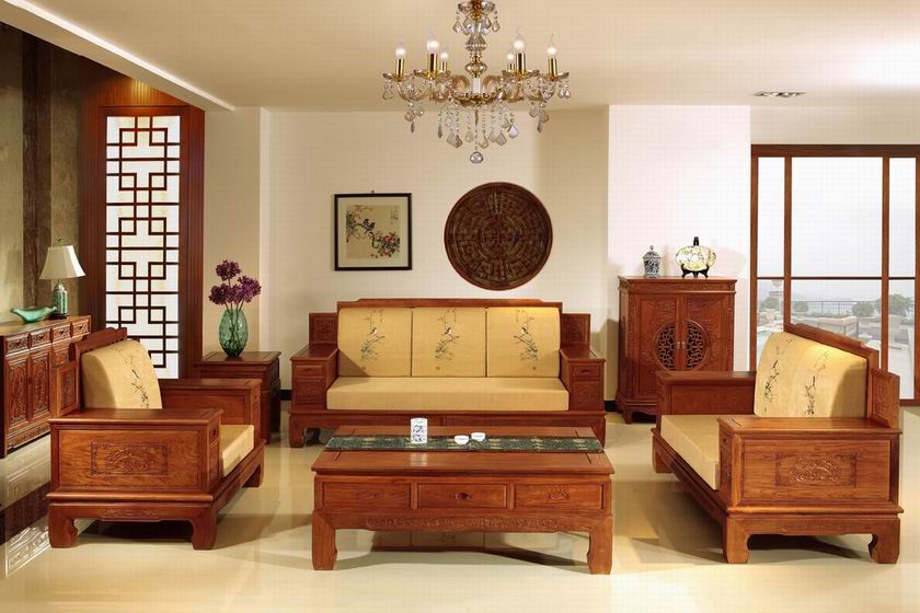 客厅红木沙发效果图 打造高品质生活