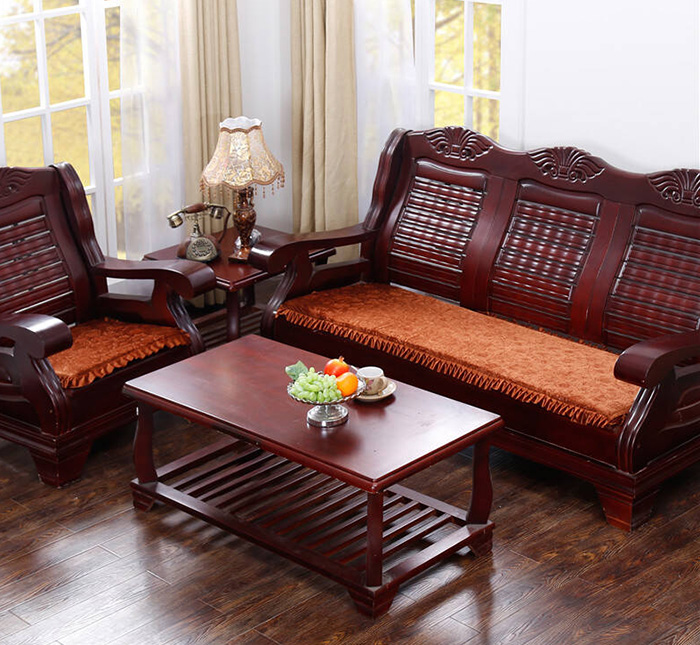 分享几款新中式红木沙发坐垫图片